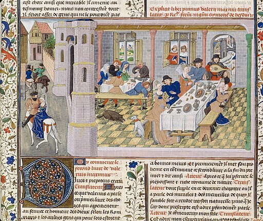 512px-Maxime_Valère,_Faits_et_dits_mémorables,_vers_1455 Viseletek a középkorból