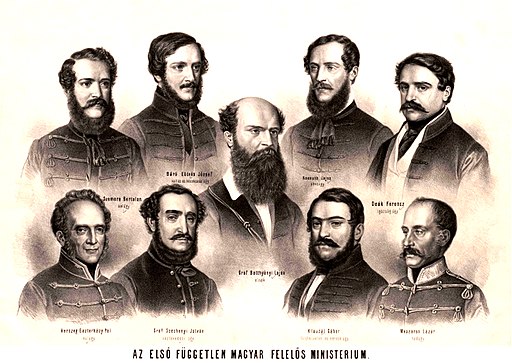Széchenyi 1848. március 23-án Batthyány Lajos miniszterelnök felkérésére elvállalta a közlekedésügy és közmunka tárcáját (Barabás Miklós képe) Széchenyi 1848. március 23-án Batthyány Lajos miniszterelnök felkérésére elvállalta a közlekedésügy és közmunka tárcáját (Barabás Miklós képe)