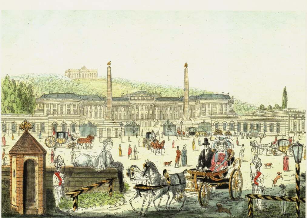 Schönbrunni kastély 1862-ben Schönbrunni kastély 1862-ben